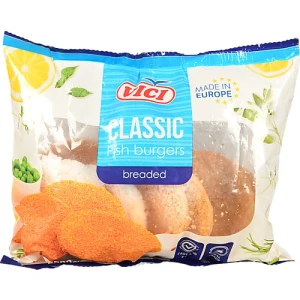 Бургери заморожені рибні в паніровці Classic Vici м/у 500г