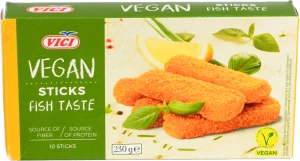 Палички соєві заморожені зі смаком риби в паніровці Vegan Vici к/у 230г