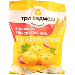 Вареники з картоплею Три ведмеді м/у 800г