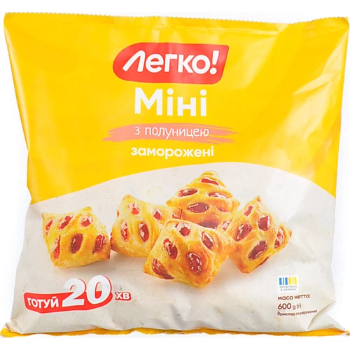 Міні заморожені з полуницею Легко! м/у 600г