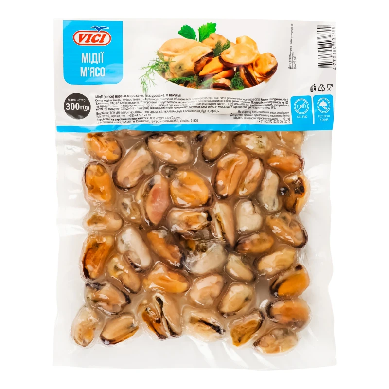 М'ясо мідії глазуроване Vici в/м в/у 300г