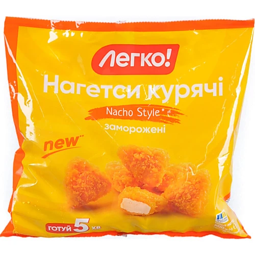 Нагетси заморожені курячі Nacho style Легко! м/у 400г