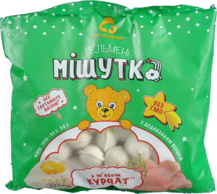 Пельмені з м'ясом курчат Мішутка м/у 400г