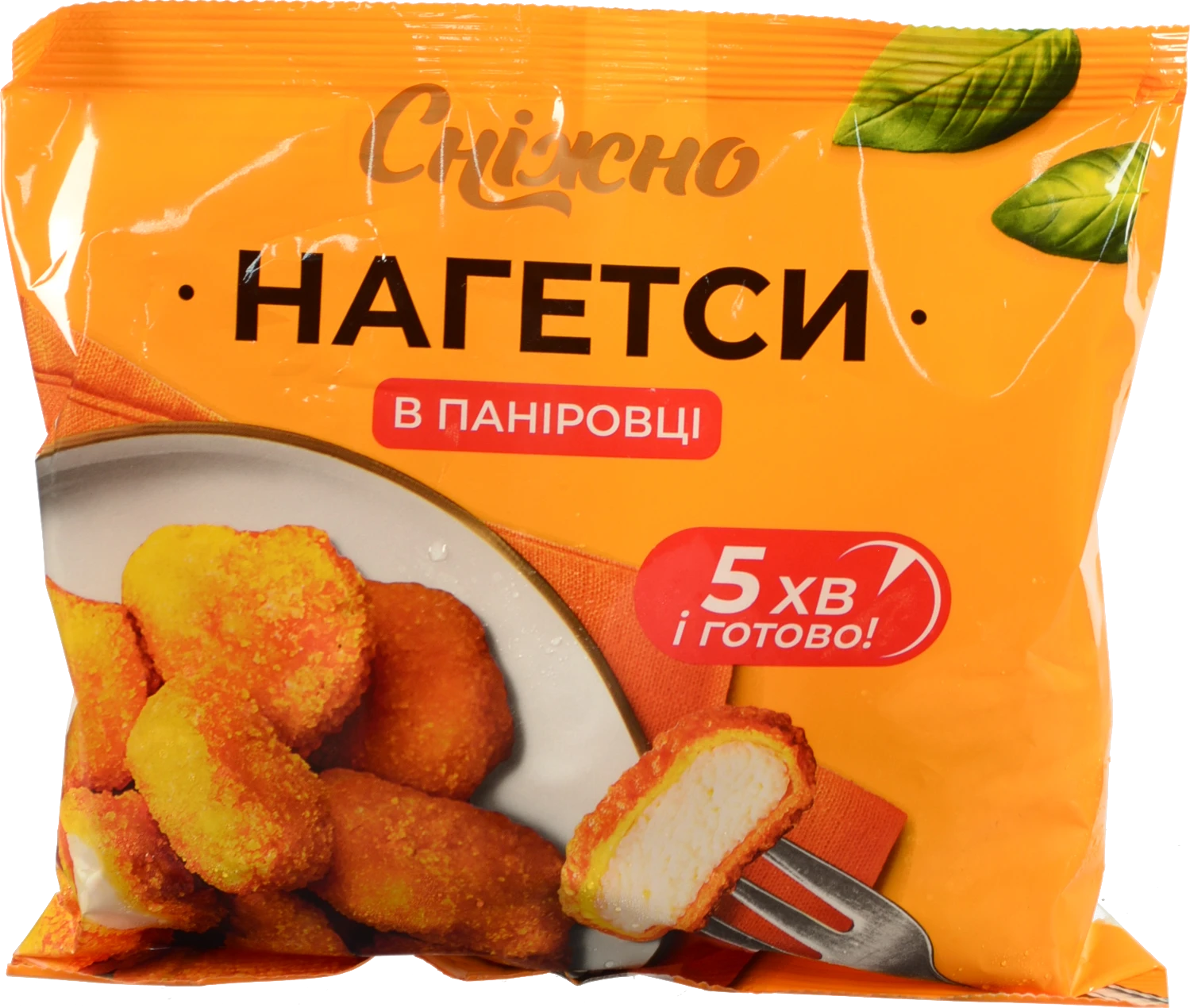 Нагетси Сніжно 400г в паніровці зам.