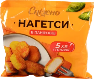 Нагетси Сніжно 400г в паніровці зам.