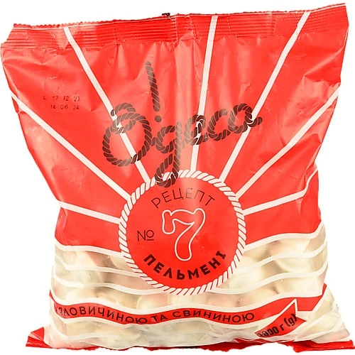 Пельмені з яловичиною та свининою Рецепт №7 О!деса м/у 1000г