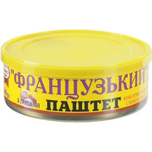 Паштет Онисс Французький з грибами 240г