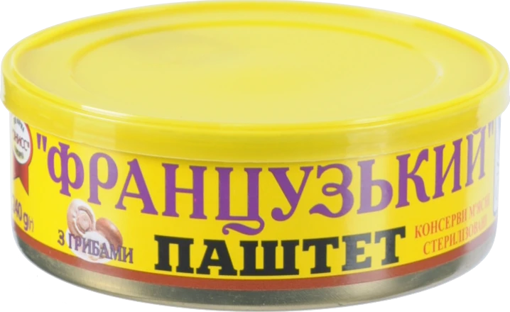 Паштет Онисс Французький з грибами 240г