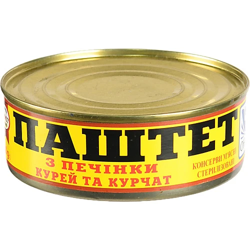 Паштет з печінки курей та курчат Онисс з/б 240г