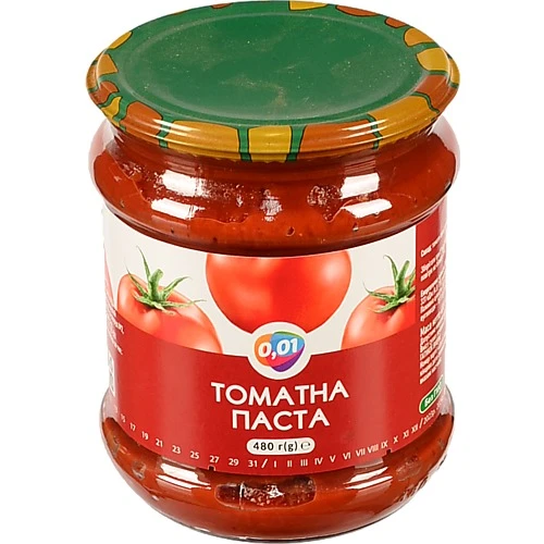 Томатна паста 0.01 480г