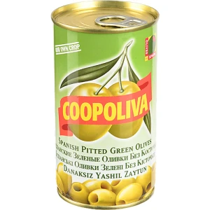 Оливки зелені без кісточки Coopoliva з/б 350г