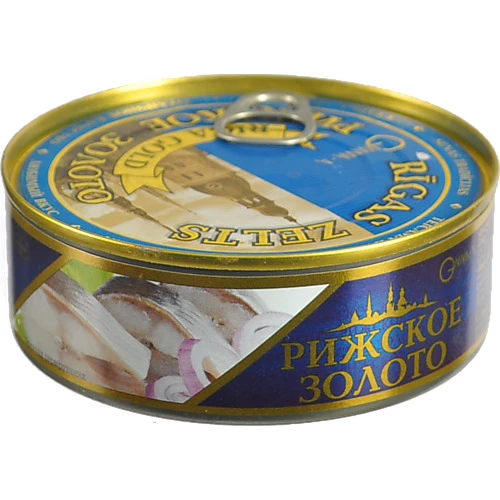 Сардина атлантична в олії Рижское золото з/б 240г