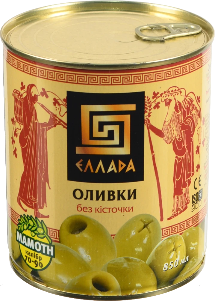 Оливки без кісточки Эллада з/б 850мл