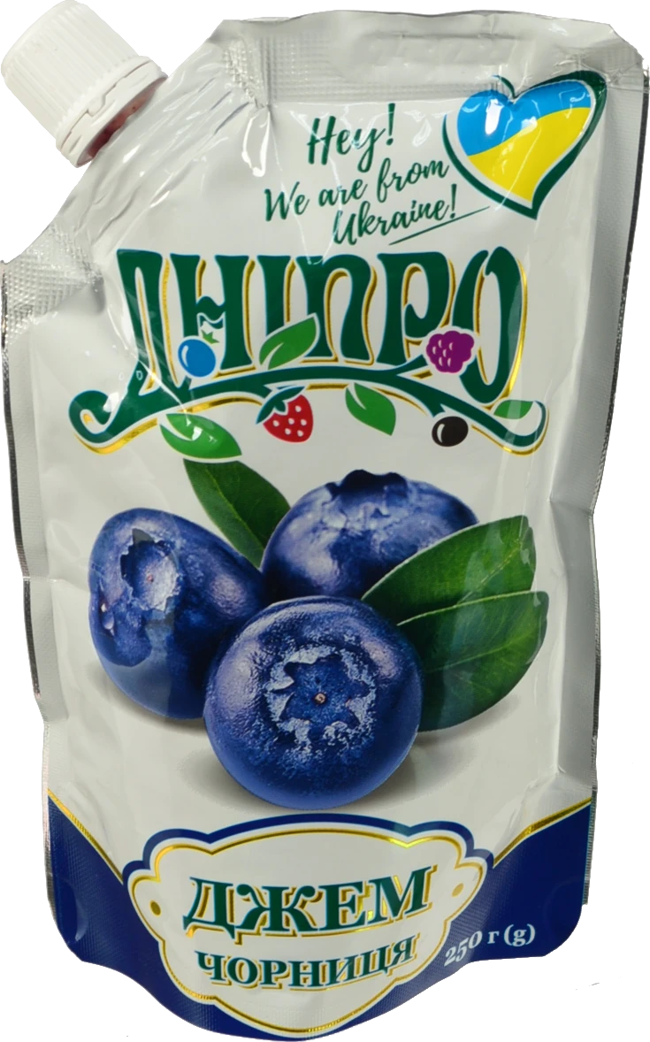 Джем Dnipro 250г чорниця д.п