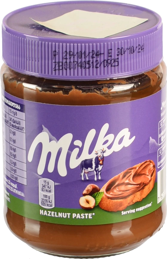 Паста горіхова з фундука з додаванням какао Milka с/б 350г
