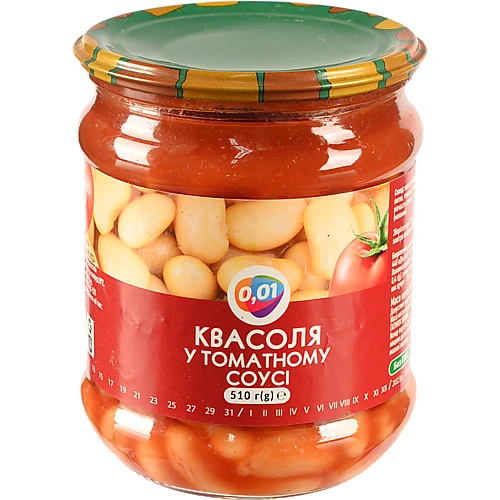 Квасоля 0.01 510г т.с