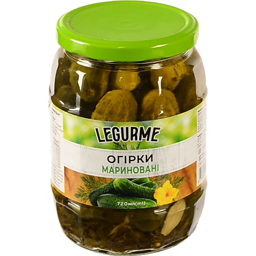 Огірки Legurme 680мл мариновані