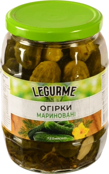 Огірки Legurme 680мл мариновані