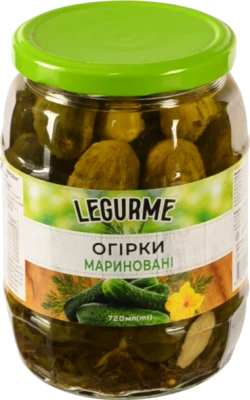 Огірки Legurme 680мл мариновані