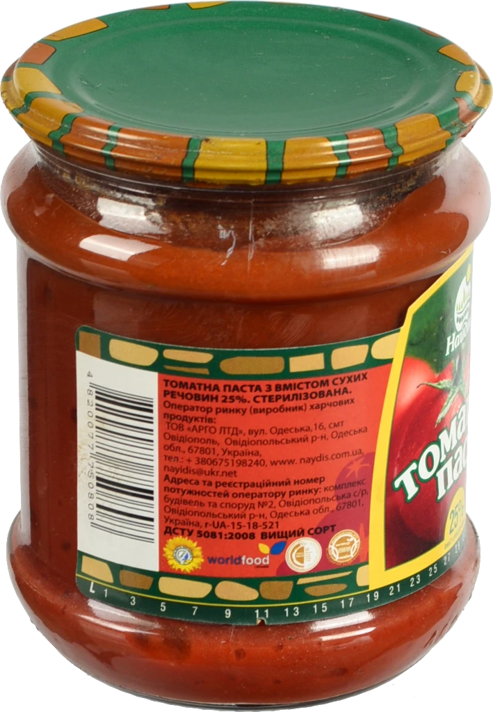 Томатна паста Найдіс 500мл 25% с.б