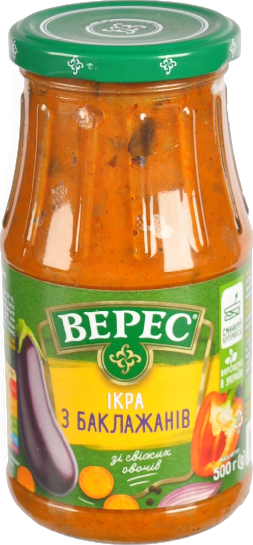Ікра з баклажанів Екстра Верес с/б 500г
