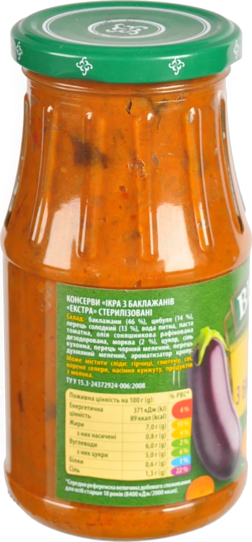 Ікра з баклажанів Екстра Верес с/б 500г