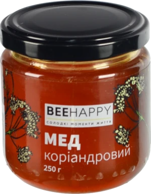 Мед BeeHap 250г коріандр