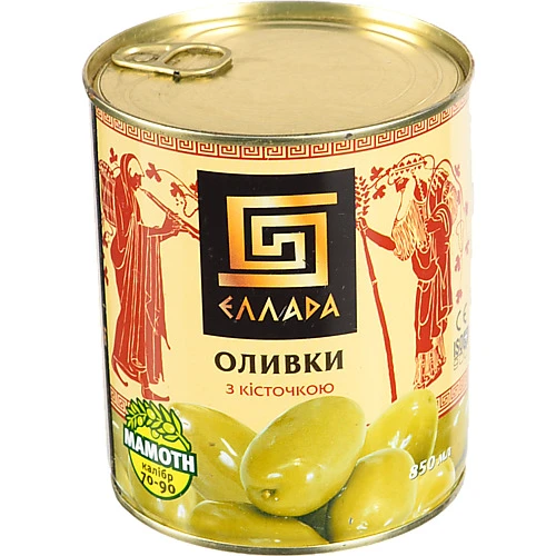 Оливки з кісточкою Эллада з/б 850мл