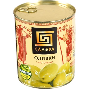 Оливки з кісточкою Эллада з/б 850мл