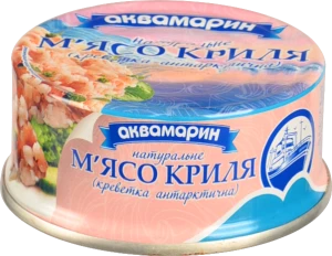 М'ясо криля натуральне Аквамарин з/б 100г