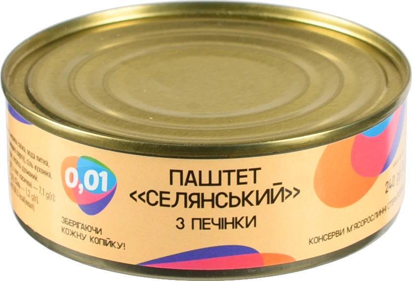 Селянський паштет з печінки 240г