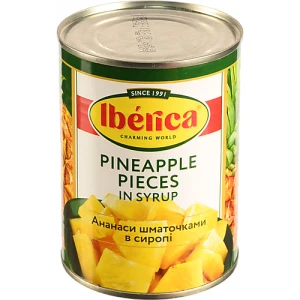 Ананас шматочками в сиропі Iberica з/б 565г