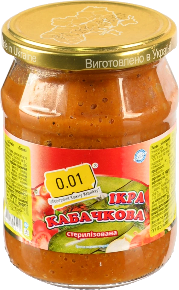Iкра кабачкова 0.01 470 г Лiтня