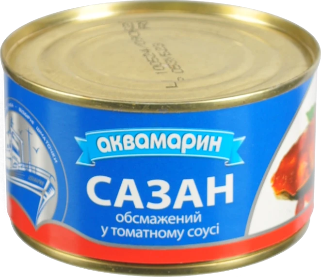 Сазан обсмажений в томатному соусі Аквамарин з/б 230г