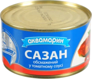 Сазан обсмажений в томатному соусі Аквамарин з/б 230г