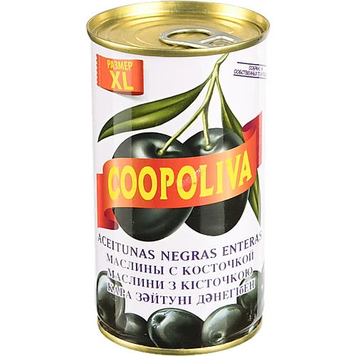 Маслини з кісточкою Coopoliva з/б 350г