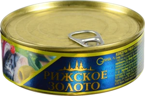 Скумбрія атлантична в оливковій олії Рижское золото з/б 240г