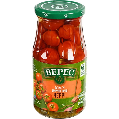 Томати мариновані Черрі Верес с/б 500г