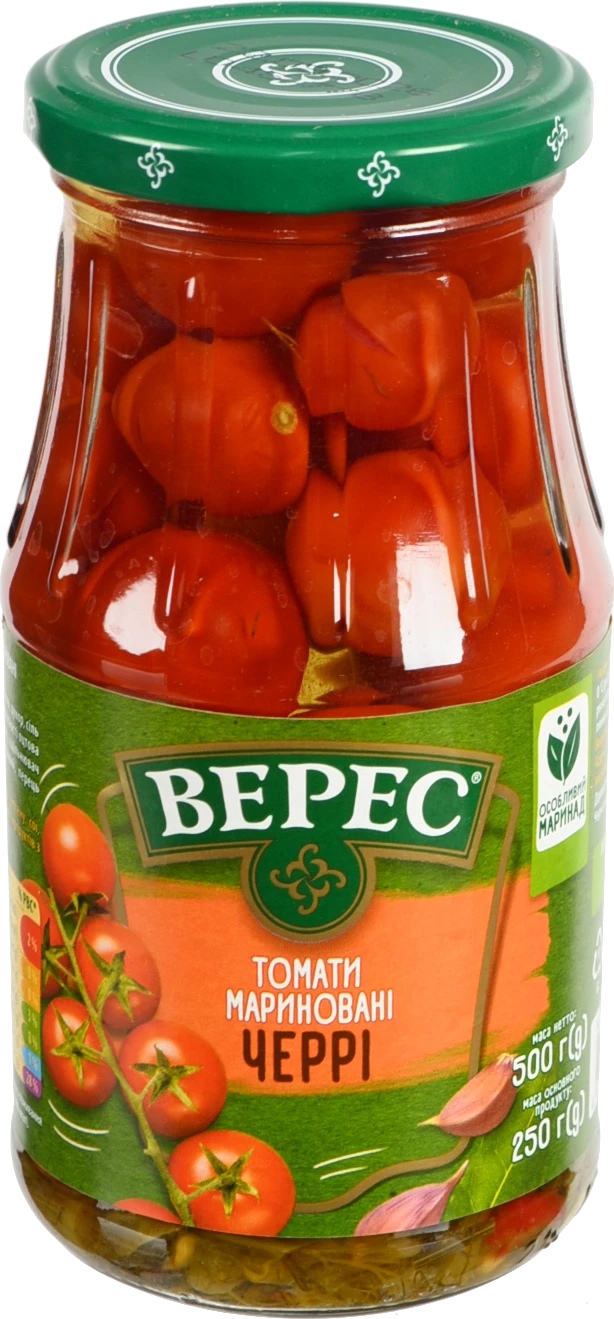 Томати мариновані Черрі Верес с/б 500г