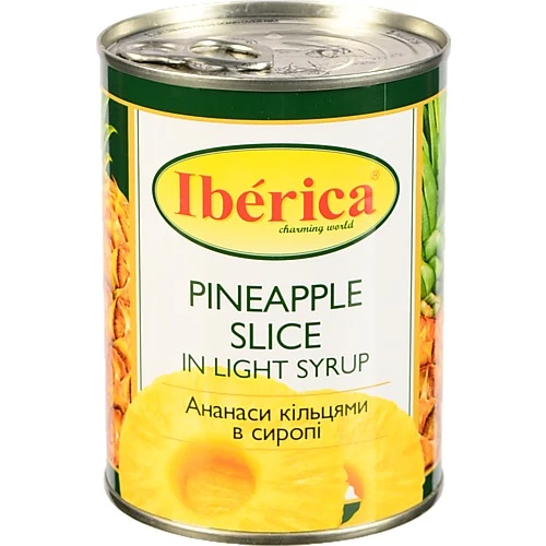 Ананаси кільцями в сиропі Iberica з/б 565г