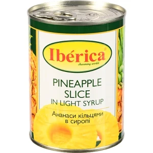 Ананаси кільцями в сиропі Iberica з/б 565г