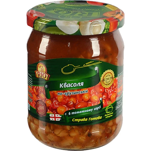 Квасоля RIO 480г біла по-грузинськи в т.с с.б