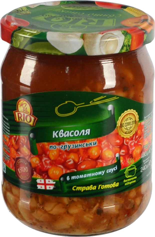 Квасоля RIO 480г біла по-грузинськи в т.с с.б