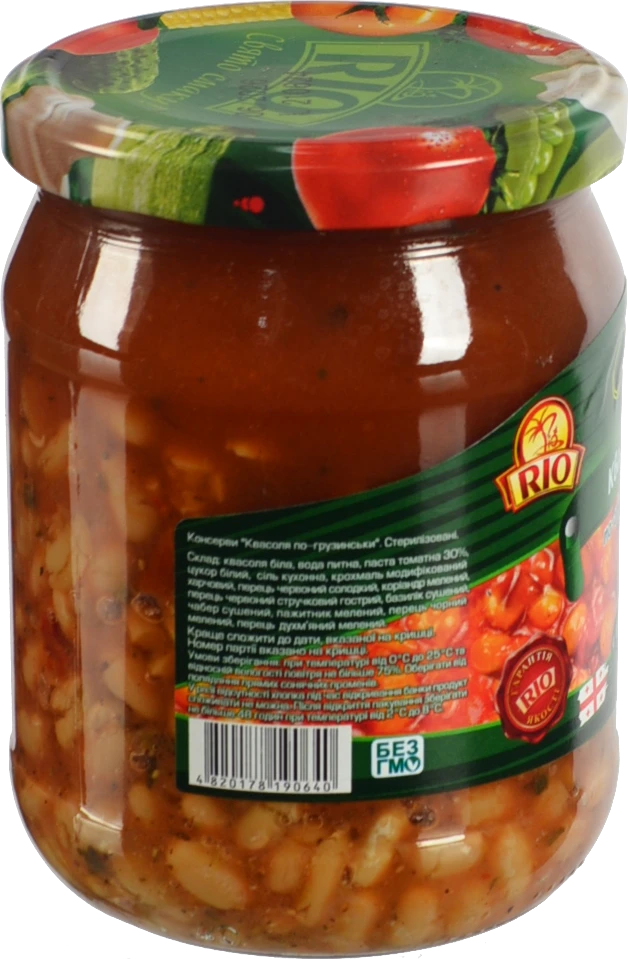 Квасоля RIO 480г біла по-грузинськи в т.с с.б