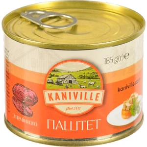 Паштет Kaniville 185г м'ясний з печінкою