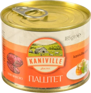 Паштет Kaniville 185г м'ясний з печінкою