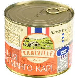 Крильця курячі В соусі манго-карі Kaniville з/б 525г