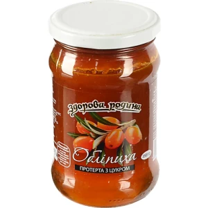 Фрукти протерті з цукром Обліпиха Здорова родина с/б 350г