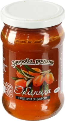 Фрукти протерті з цукром Обліпиха Здорова родина с/б 350г