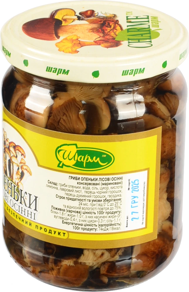Опеньки лісові консервовані Шарм с/б 480г